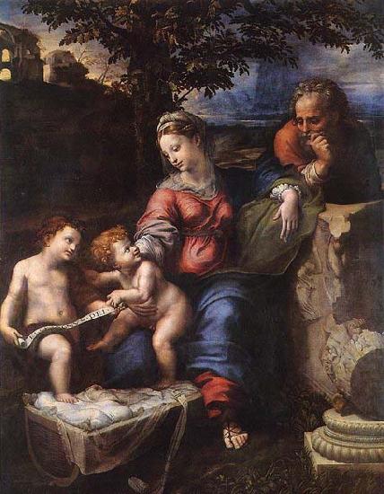 RAFFAELLO Sanzio Holy Family below the Oak oil painting image